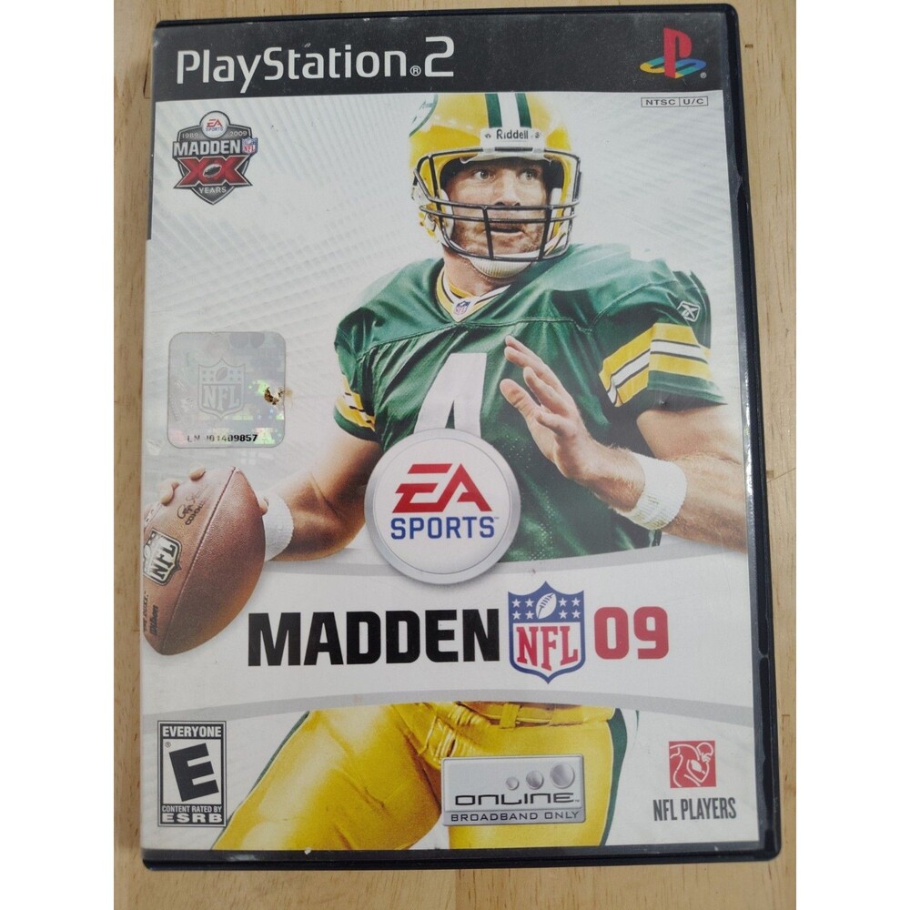 Madden NFL 2009 Sony PlayStation 2 Complete in Box W Manual
